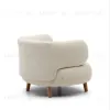 Luisa Кресло из белого флиса с ножками из массива бука 174958 - 6