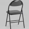 Стул складной Hagen экокожа серый каркас черный УТ000036848 - 6