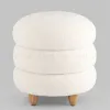Пуф с ящиком Винни L тедди белый УТ000036429 - 1