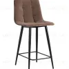 Стул полубарный Джанго велюр коричневый высота сиденья 60 см УТ000036035 - 1