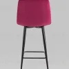 Стул полубарный Джанго велюр винный высота сиденья 60 см УТ000036034 - 5