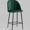 Стул полубарный Логан велюр зелёный УТ000035465 - 1