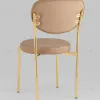 Стул Барбара NEW экокожа бежевая золотые ножки УТ000037627 - 6