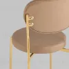 Стул Барбара NEW экокожа бежевая золотые ножки УТ000037627 - 7