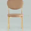 Стул Барбара NEW экокожа бежевая золотые ножки УТ000037627 - 3