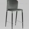 Стул полубарный Лори велюр серый УТ000035314 - 2