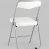 Складной стул Джонни экокожа белый каркас металлик УТ000035363 - 6