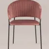 Стул Бруно велюр пыльно-розовый УТ000037665 - 3