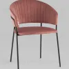 Стул Бруно велюр пыльно-розовый УТ000037665 - 2