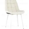 Стул Флекс велюр светло-бежевый белые ножки УТ000025207 - 1