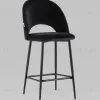 Стул полубарный Меган велюр черный УТ000025280 - 2
