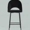Стул полубарный Меган велюр черный УТ000025280 - 3