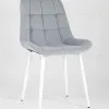 Стул Флекс велюр светло-серый белые ножки УТ000025208 - 2