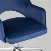 Кресло компьютерное Кларк велюр синий УТ000005057 - 10