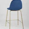 Стул полубарный Валенсия велюр синий золотые ножки УТ000004426 - 6