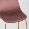 Стул полубарный Валенсия велюр розовый золотые ножки УТ000004429 - 8