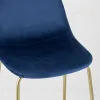 Стул полубарный Валенсия велюр синий золотые ножки УТ000004426 - 8