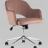 Кресло компьютерное Кларк велюр розовый УТ000025779 - 2