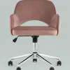 Кресло компьютерное Кларк велюр розовый УТ000025779 - 5