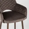 Стул полубарный Венера диамант велюр коричневый УТ000004924 - 8