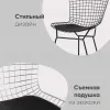 Стул обеденный Bertoia черный с черной подушкой УТ000004220 - 6