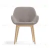Стул Konna из светло-серой ткани букле с ножками из массива ясеня 110293 - 7