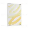 Картина Lien в бело-желтом цвете 50 x 70 см 108085 - 1