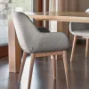 Стул Konna из светло-серой ткани букле с ножками из массива ясеня 110293 - 5