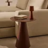 Журнальный столик Wilshire из стекла и стали терракотовый Ø50cm 253559 - 3