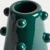 Ваза Odra из темно-зеленой керамики с глянцевой отделкой, 25,5 см 482437 - 5