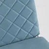 Кресло офисное Кристенсен велюр пыльно-синий пластик белый УТ000042978 - 9
