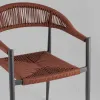 Стул Verol ротанг терракотовый ножки антрацит УТ000042386 - 8