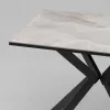Стол Мармер мини нераскладной 90х60х75 см, столешница IT.MID.GRAY, подстолье металл черный УТ000042617 - 6