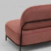 Диван Стоун велюр рельефный коралловый УТ000040008 - 6