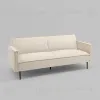 Диван прямой Кассель велюр рельефный молочный УТ000040047 - 2