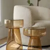 Охровый приставной столик 