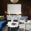 Золотая напольная лампа 