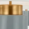 Серо-голубая настольная лампа 