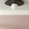 Чёрный настенно-потолочный светильник 