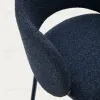 Полубарный стул Maina из синей ткани и стальными ножками с синей отделкой 65 209177 - 7