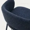Полубарный стул Maina из синей ткани и стальными ножками с синей отделкой 65 209177 - 8