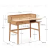 Araxi Письменный стол из массива ясеня и ротанга 105 x 62 см 174926 - 4