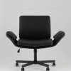 Кресло офисное TopChairs Foldo с откидными подлокотниками черное УТ000042107 - 4
