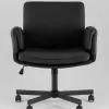 Кресло офисное TopChairs Foldo с откидными подлокотниками черное УТ000042107 - 3