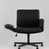 Кресло офисное TopChairs Foldo с откидными подлокотниками черное УТ000042107 - 6