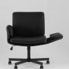 Кресло офисное TopChairs Foldo с откидными подлокотниками черное УТ000042107 - 7
