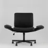 Кресло офисное TopChairs Foldo с откидными подлокотниками черное УТ000042107 - 5