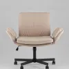 Кресло офисное TopChairs Foldo с откидными подлокотниками бежевое УТ000042106 - 6