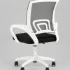 Кресло офисное TopChairs Simple SN черный пластик белый УТ000042082 - 6