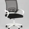 Кресло офисное TopChairs Simple SN черный пластик белый УТ000042082 - 2